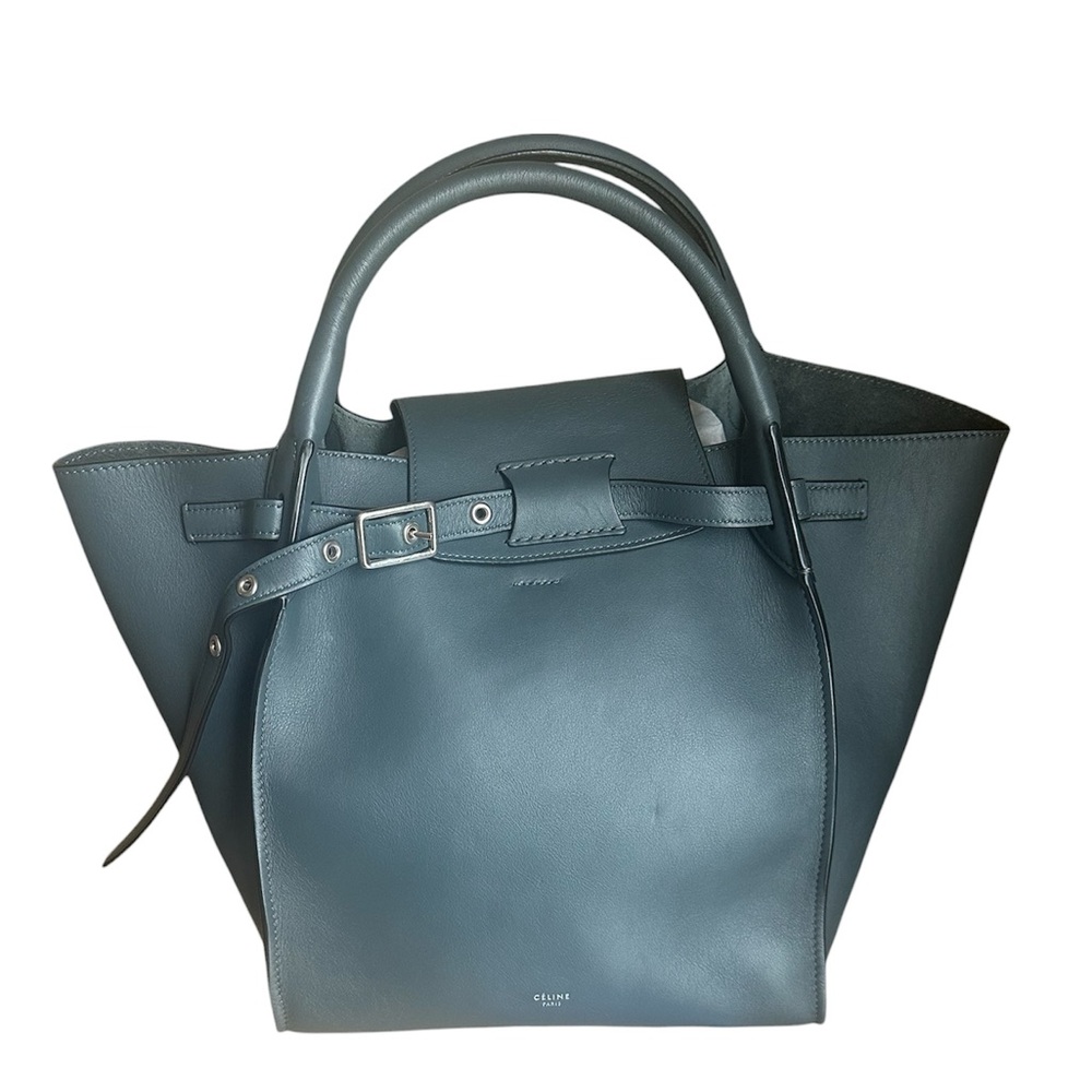 Celine big bag blue gray leather bag - Picture 2 of 10